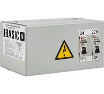 Ящик с понижающим трансформатором EKF ЯТП IP54, 0.25кВА, 220/24В, Basic yatp-ip54-0,25-220/24v-2a