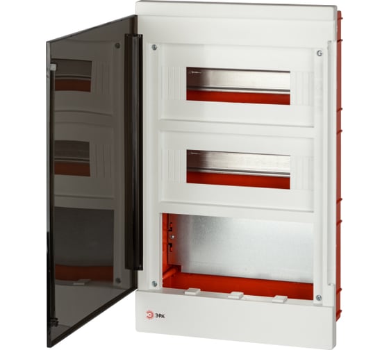 Распределительный щит со слаботочным отсеком ЭРА MultiBox bs24f встраиваемый пластиковый 24 модуля I Б0059317