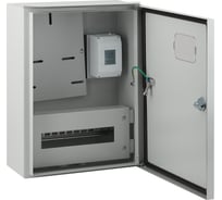 Металлический корпус ЭРА ЩУ-3Н-12 480х350х165 IP55 с кронштейном для крепления к столбу Б0032666