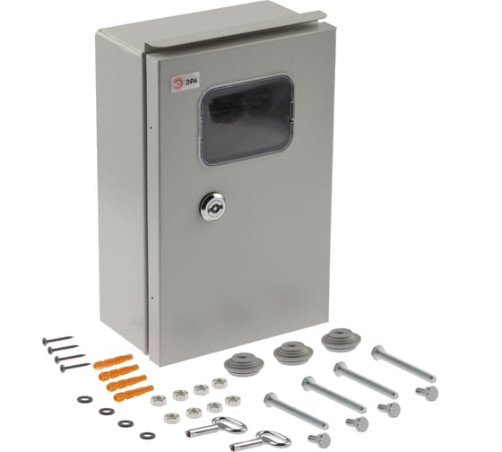 Щит учета ЭРА ЩУ-МП с окном и кронштейном IP55, 295х190х110, Б0032667
