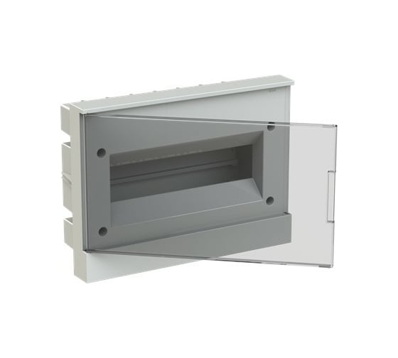 Бокс в нишу ABB ЩРв-П-12М серая дверь Basic E с клеммами 1SZR004002A1204
