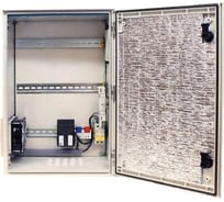 Уличная станция OSNOVO OSP-46V1 в пластиковом шкафу IP54 с термостабилизацией, системой вентиляции и оптическим кроссом sct1215