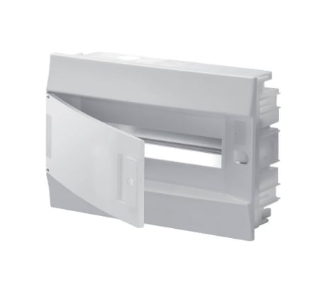 Бокс в нишу ABB Mistral41 12М непрозрачная дверь c клемм, белый 1SLM004101A1103