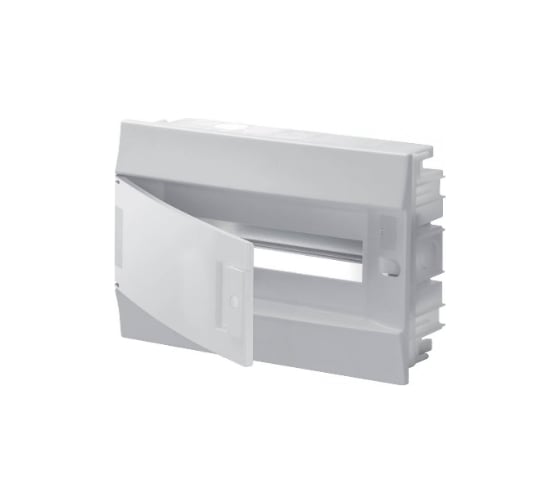 Бокс в нишу ABB Mistral41 12М непрозрачная дверь c клемм, белый 1SLM004101A1103