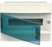 Бокс в нишу ABB Mistral41 12М зеленая дверь, без клемм, белый 1SLM004100A1203