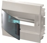 Бокс в нишу ABB Mistral41 12М 850 зеленая дверь, без клемм, белый 1SLM004100A1403