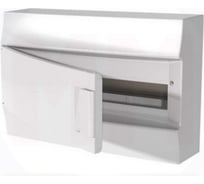 Бокс ABB Mistral41 18М настенный, непрозрачная дверь с клемм, белый 1SPE007717F9976