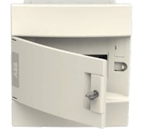 Бокс в нишу ABB Mistral41 8М непрозрачная дверь, без клемм, белый 1SLM004100A1102