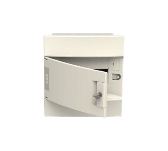 Бокс в нишу ABB Mistral41 8М непрозрачная дверь, без клемм, белый 1SLM004100A1102 1