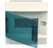 Бокс в нишу ABB Mistral41 6М зеленая дверь, без клемм, белый 1SLM004100A1201