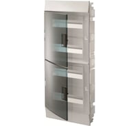 Бокс в нишу ABB Mistral41 48М зеленая дверь 850 без клемм, белый 1SLM004100A1408