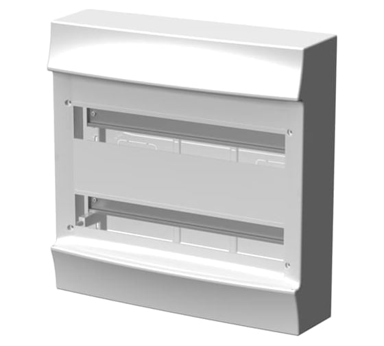 Бокс ABB Mistral41 36М настенный, без двери, без клемм, 2 ряда, белый 1SPE007717F0900