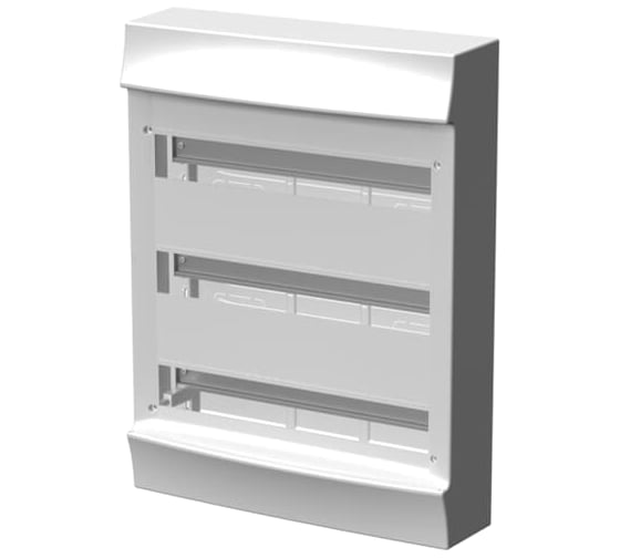 Бокс ABB Mistral41 настенный 54М без двери, без клемм, белый 1SPE007717F1000