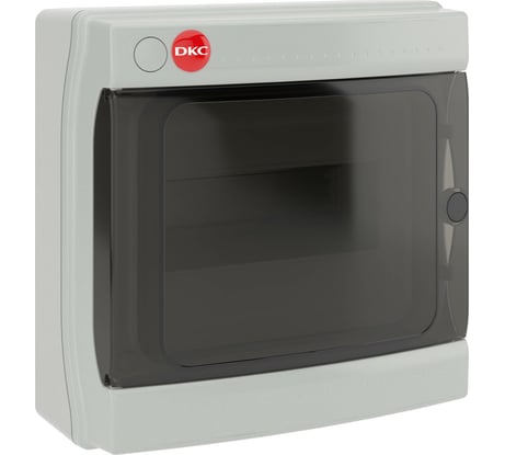 Настенный щиток DKC ЩРн-П-8 прозрачная дверь IP65 серый 85608