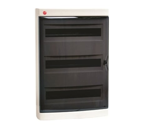 Настенный щиток DKC ЩРн-П-54 прозрачная дверь IP40 белый 84654