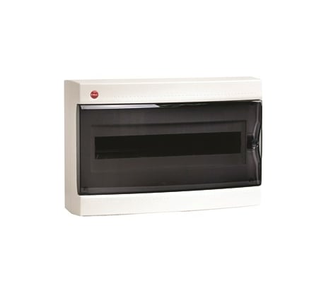 Настенный щиток DKC ЩРн-П-18 прозрачная дверь, IP40, белый 84618