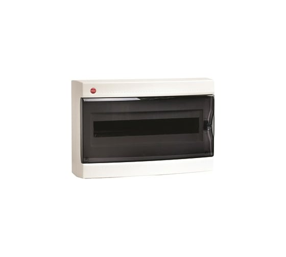 Настенный щиток DKC ЩРн-П-18 прозрачная дверь, IP40, белый 84618 1