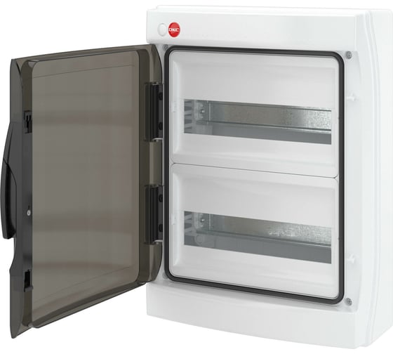 Настенный щиток DKC ЩРн-П-24 прозрачная дверь IP65 серый 85624