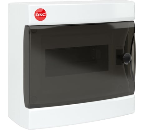 Настенный щиток DKC ЩРн-П-8 прозрачная дверь, IP40, белый 84608