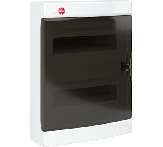 Настенный щиток DKC ЩРн-П-24 прозрачная дверь, IP40, белый 84624 1