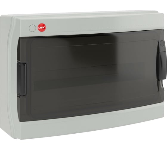 Настенный щиток DKC ЩРн-П-18 прозрачная дверь, IP65, серый 85618 1