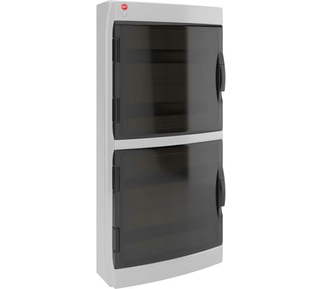 Настенный щиток DKC ЩРн-П-72 прозрачная дверь IP65 серый 85672