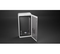 Термошкаф с монтажной панелью "Метком Групп" (ШхВхГ) 600x1200x300 мм, ТШ-5, с обогревом и с вентиляцией, с креплением на опору ТШ-5-60.120.30-MK-0-0