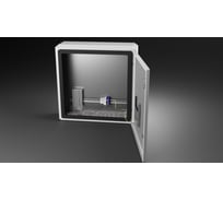 Термошкаф с монтажной панелью "Метком Групп" (ШхВхГ) 600x600x210 мм, ТШ-1, с обогревом и без вентиляции, без крепления ТШ-1-60.60.21-MK-1-3