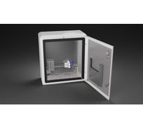 Термошкаф с монтажной панелью "Метком Групп" (ШхВхГ) 450x500x230 мм, ТШ-6, с обогревом и без вентиляции, с креплением на стену ТШ-6-45.50.23-MK-1-1