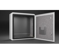 Термошкаф с монтажной панелью "Метком Групп" (ШхВхГ) 600x600x210 мм, ТШ-1, без обогрева и вентиляции, с креплением на опору ТШ-1-60.60.21-MK-3-0