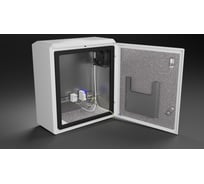 Термошкаф с монтажной панелью "Метком Групп" (ШхВхГ) 450x500x230 мм, ТШ-6, без обогрева с вентиляцией, с креплением на стену ТШ-6-45.50.23-MK-2-1