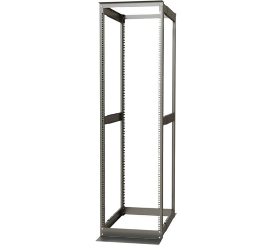 Открытая стойка Hyperline ORK2A-4268-RAL7035 19-дюймовая (19"), 42U, высота 2070 мм, двухрамная, ширина 550 мм, глубина регулируется 600-850 мм, цвет серый (RAL 7035) 456411
