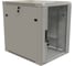 Настенный шкаф Hyperline TWB-1268-GP-RAL7035 19-дюймовый (19"), 12U, 650x600x800, стеклянная дверь с перфорацией по бокам, ручка с замком, Цвет серый (RAL 7035) (разобранный) 493227 1