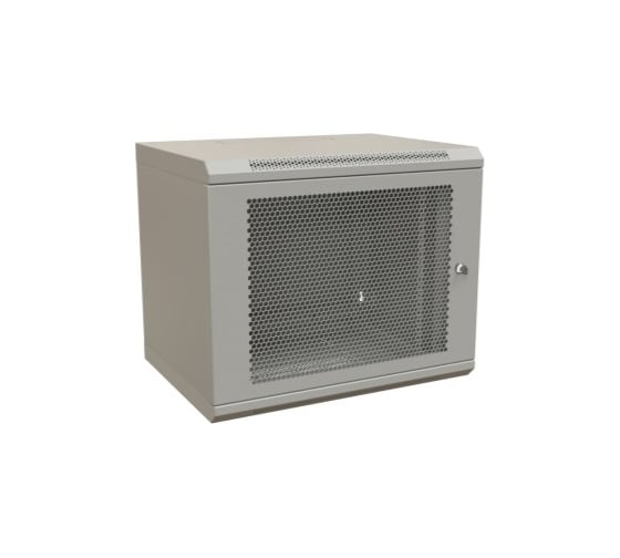 Настенный шкаф WRLine WR-TW-1545-SD-RAL7035 19-дюймовый (19"), 15U, 775x600x450, перфорированная металлическая дверь с замком, Цвет серый (RAL 7035) (разобранный) 521268 1