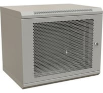 Настенный шкаф WRLine WR-TW-1566-SD-RAL7035 19-дюймовый (19"), 15U, 775x600x600, перфорированная металлическая дверь с замком, Цвет серый (RAL 7035) (разобранный) 521269