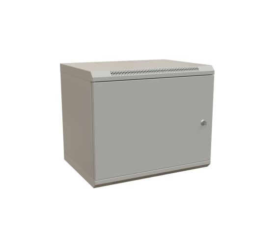 Настенный шкаф WRLine WR-TW-1545-SR-RAL7035 19-дюймовый (19"), 15U, 775x600x450, цельнометаллическая дверь с замком, Цвет серый (RAL 7035) (разобранный) 521005 1