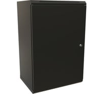 Настенный шкаф WRLine WR-TW-2266-SR-RAL9004 19-дюймовый (19"), 22U, 1086x600x600, цельнометаллическая дверь с замком, Цвет черный (RAL 9004) (разобранный) 520260