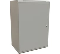 Настенный шкаф WRLine WR-TW-2266-SR-RAL7035 19-дюймовый (19"), 22U, 1086x600x600, цельнометаллическая дверь с замком, Цвет серый (RAL 7035) (разобранный) 521015