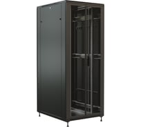 19-дюймовый напольный шкаф WRLine WR-TT-2288-DD-RAL9004 22U, 1166x800x800 мм (ВхШхГ), передняя и задняя распашные перфорированные двери (75%), цвет черный (RAL 9004) (разобранный) 520175