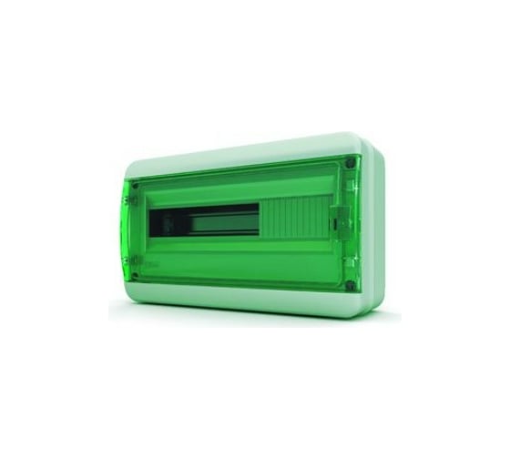 Щит Tekfor навесной 18 мод. IP65, прозрачная зеленая дверца BNZ 65-18-1 01-03-002