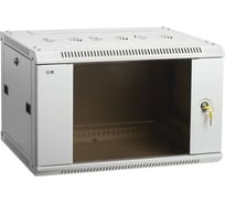 Шкаф ITK LINEA W 19дюйм 6U 600х450мм настенный, стеклянная дверь RAL7035 LWR3-06U64-GF