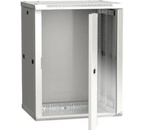 Шкаф ITK LINEA W 19дюйм 15U 600х450мм настенный, стеклянная дверь RAL7035 LWR3-15U64-GF