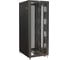 Напольный 19-дюймовый шкаф Hyperline 42u, 2058x800x1000 мм (вхшхг), перед. и зад. двойные распашн. перф. двери, профиль с отв. под кабель, крыша с загл. щеточных вводов, цвет черный (ral 9005) (собранный) 521323 1