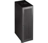 Шкаф TWT 19 Business 47U 600x800 черный, передняя дверь перфорированная CBB-47U-6x8-P1