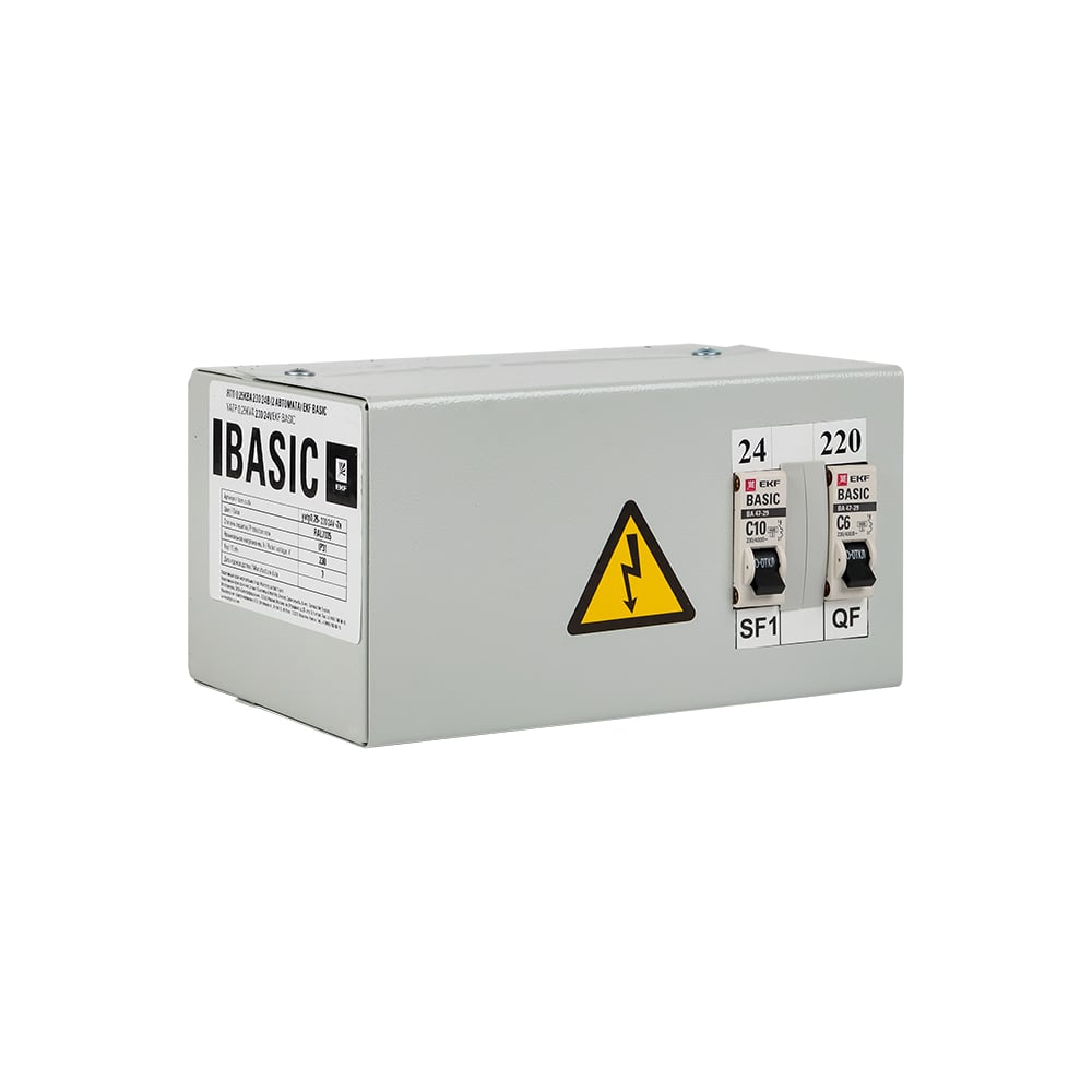 Ящик EKF Basic с понижающим трансформатором, ЯТП 0,25кВА, 220/24В, SQ ...