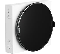 Корпус EKF ArtShell Round встраиваемый силовой круглый 16 модулей, чёрная дверь из закаленного стекла artshell-r-16p-cb