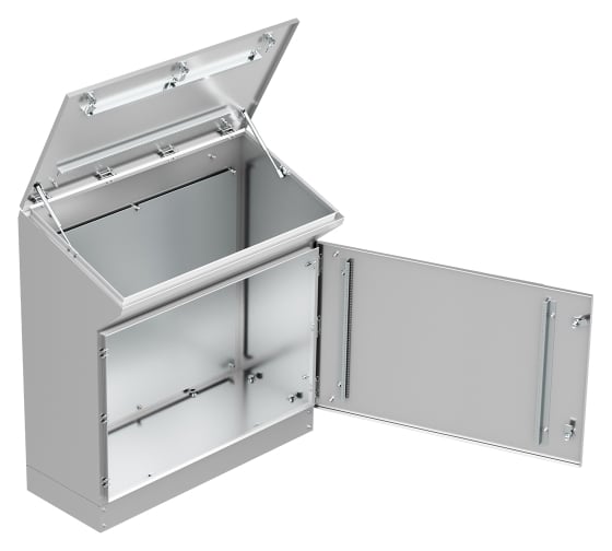 Пульт управления EKF напольный "Inox" AISI304 TP12 IP55 (960x1200x400) mb-inox-96-120-40