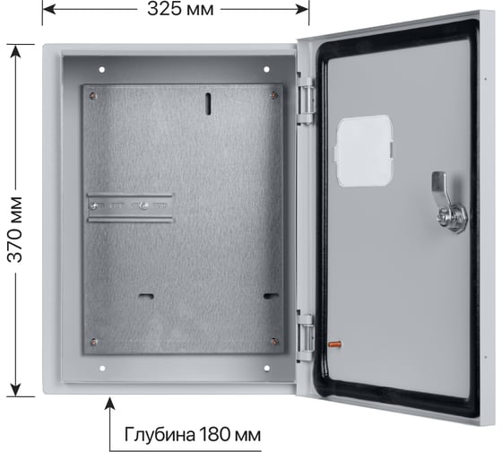 Корпус металлический TDM ELECTRIC ЩУ-МП (370x325x180) с окном IP54 Народный эконом SQ0905-3103