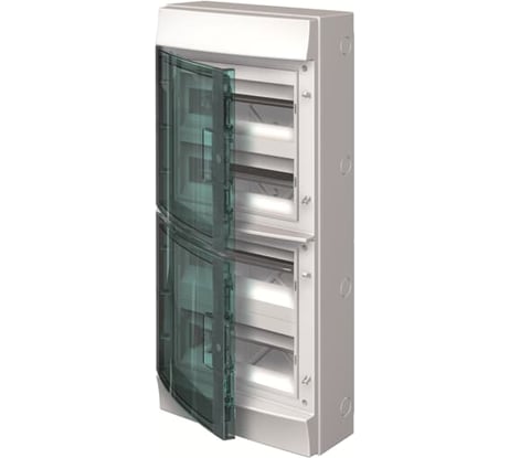 Настенный бокс ABB Mistral65 48М прозрачная дверь GWT 750 без клемм серый 1SL1217A00