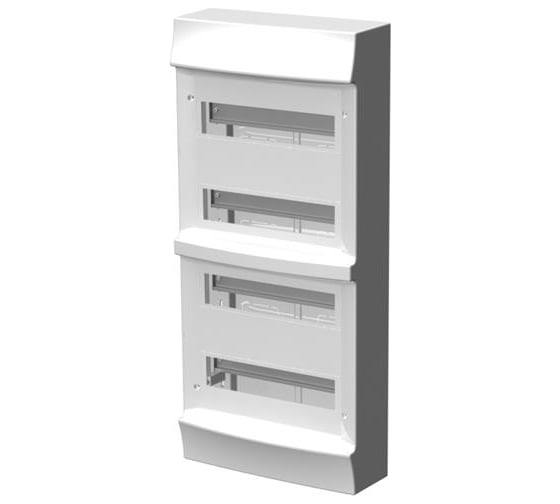 Настенный бокс ABB Mistral41 48М без двери без клемм белый 1SPE007717F0700 1